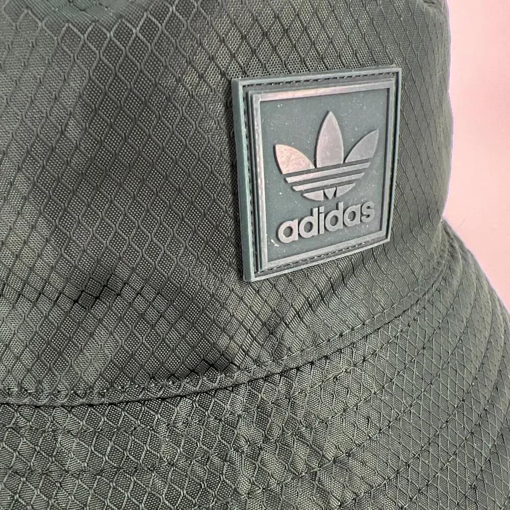 Adidas dark green bucket hat